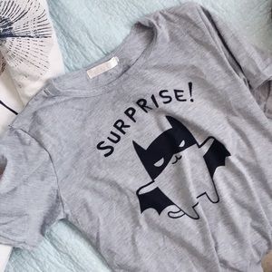 “SURPRISE!” Grey Tee